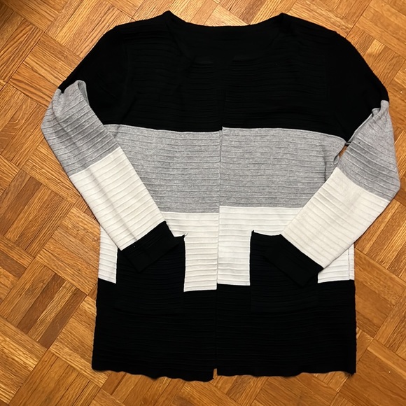 Oversized color block cardigan - Picture 2 of 3